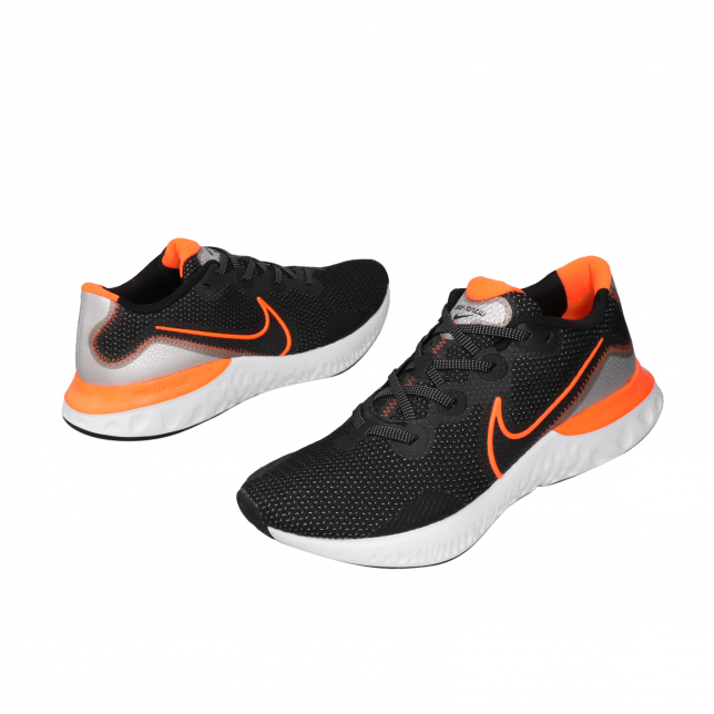 Nike Renew Run Black Total Orange