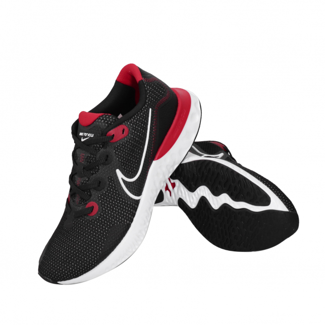 Nike Renew Run Black White University Red - Jan 2020 - CK6357005