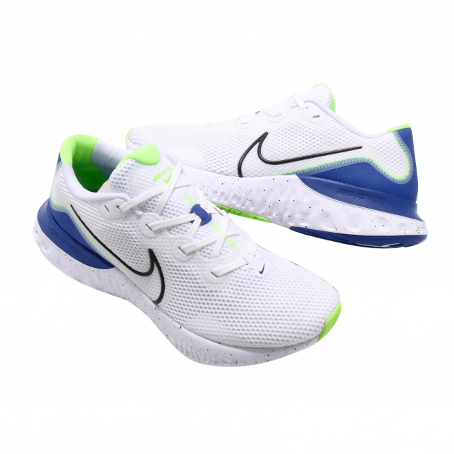 Nike Renew Run White Black Racer Blue - Mar 2020 - CW5844100