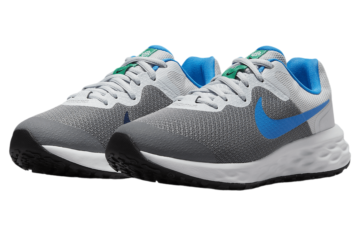 Nike Revolution 6 GS Cool Grey / Deep Royal Blue