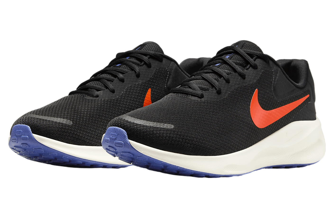 Nike Revolution 7 Black / Astronomy Blue (Extra Wide)