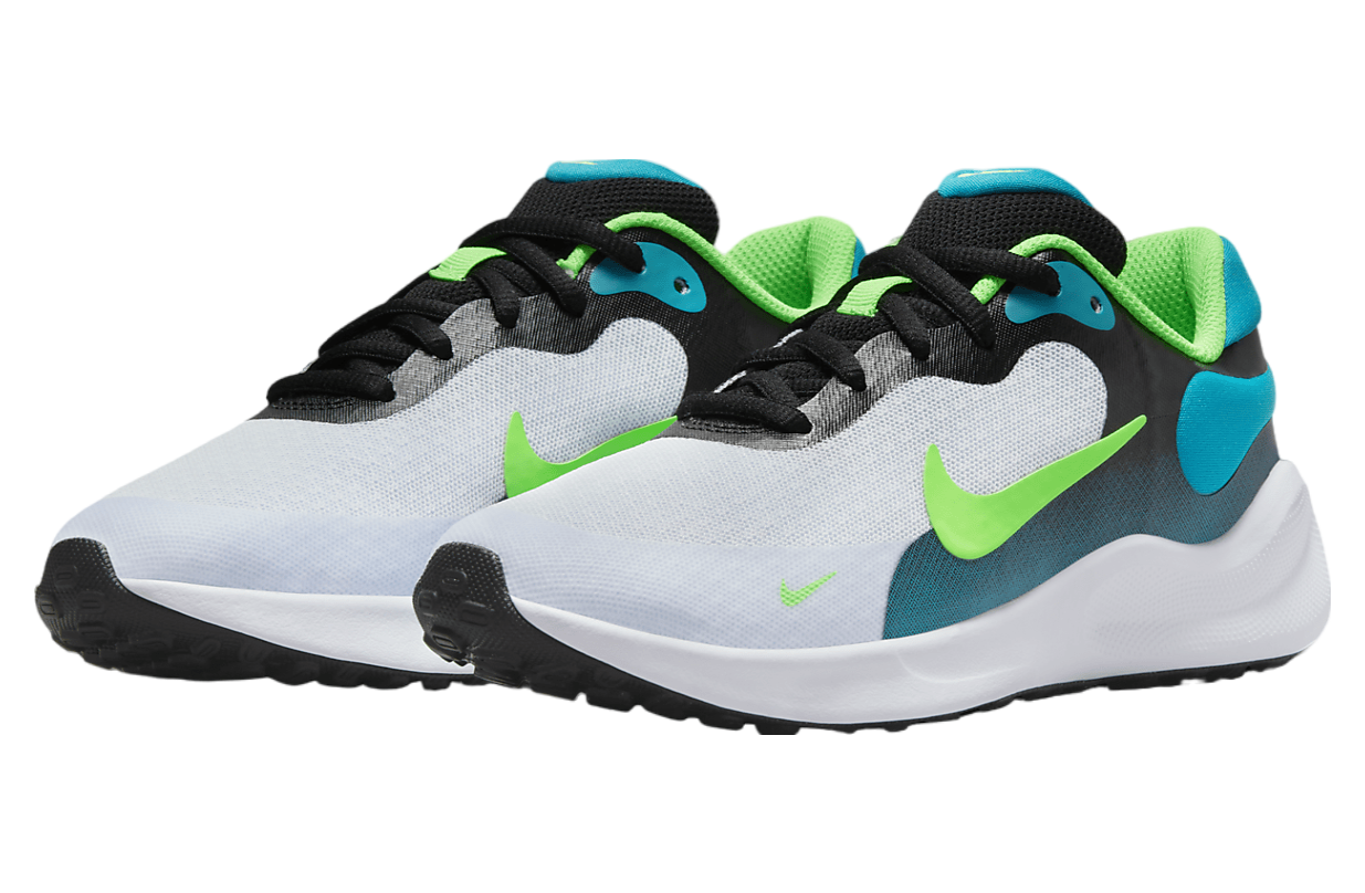 Nike Revolution 7 GS Black / Aquamarine