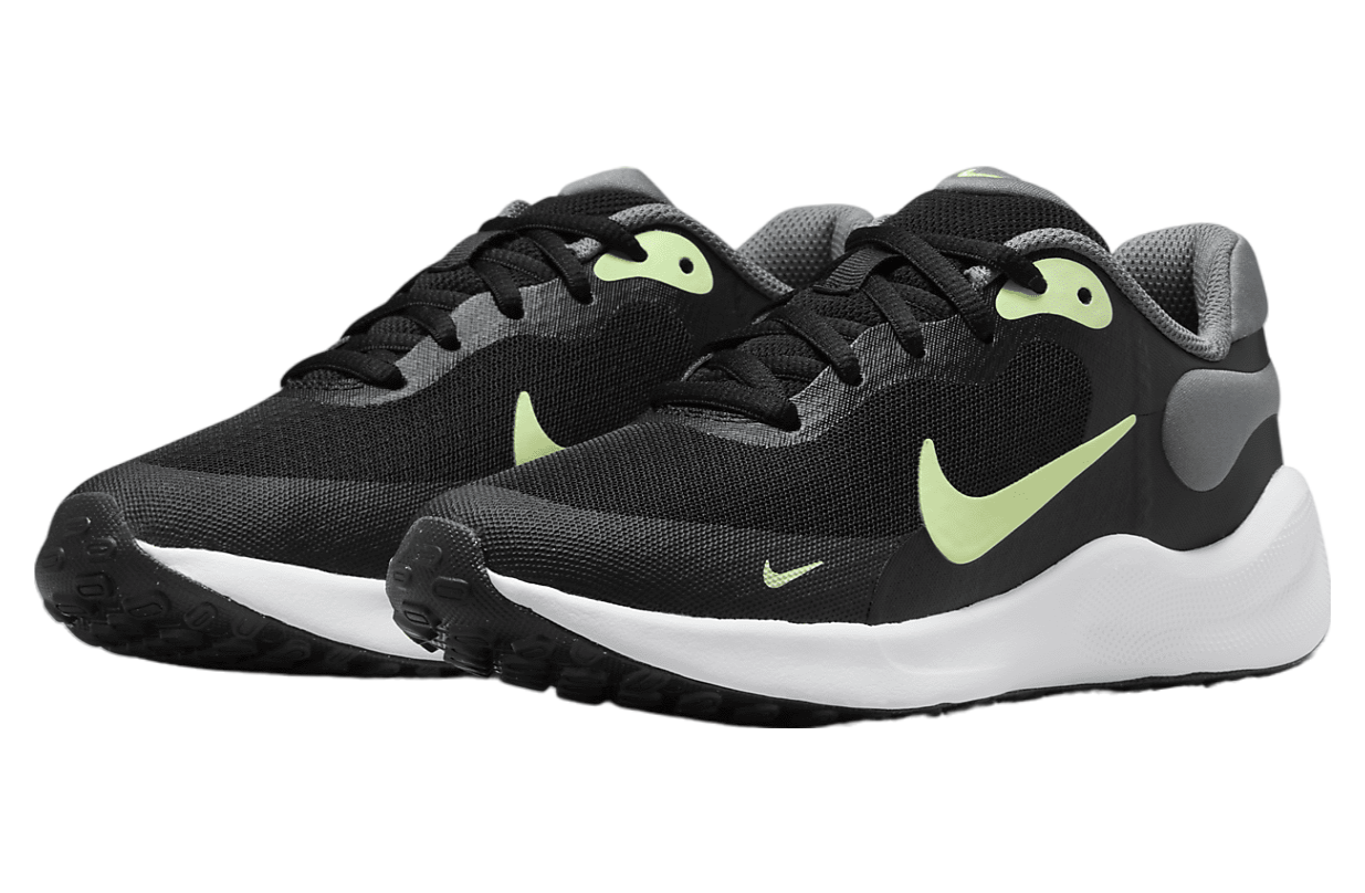 Nike Revolution 7 GS Black / Barely Volt