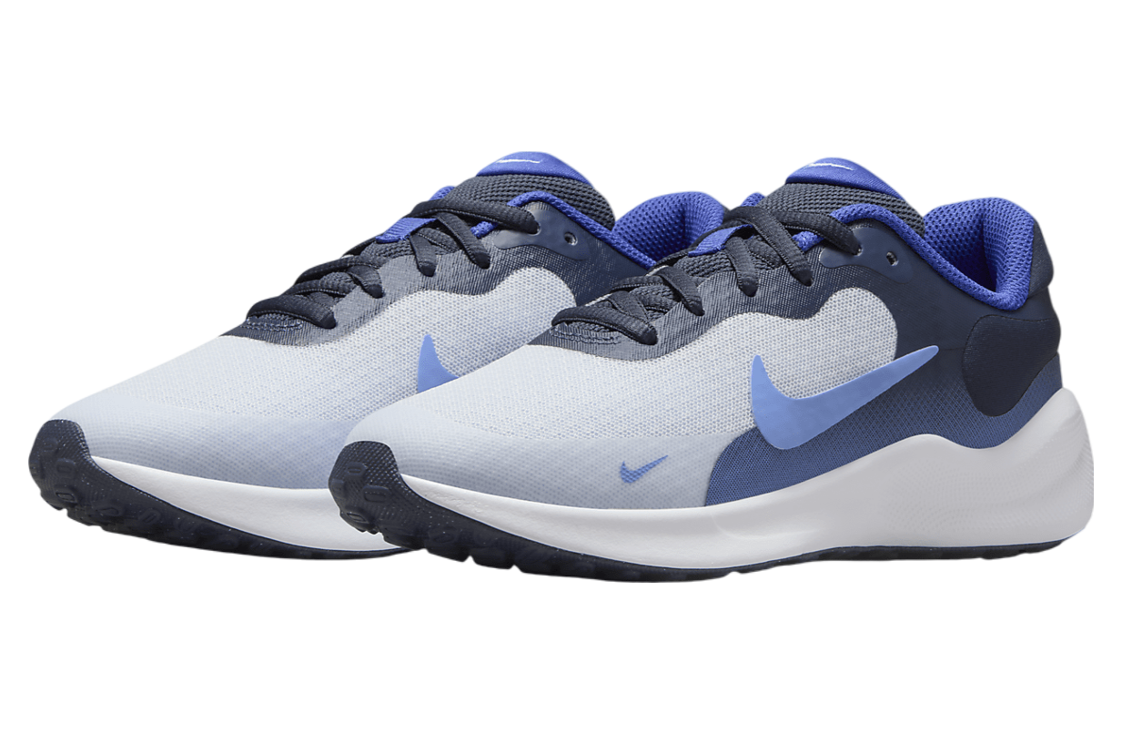 Nike Revolution 7 GS Football Grey / Thunder Blue