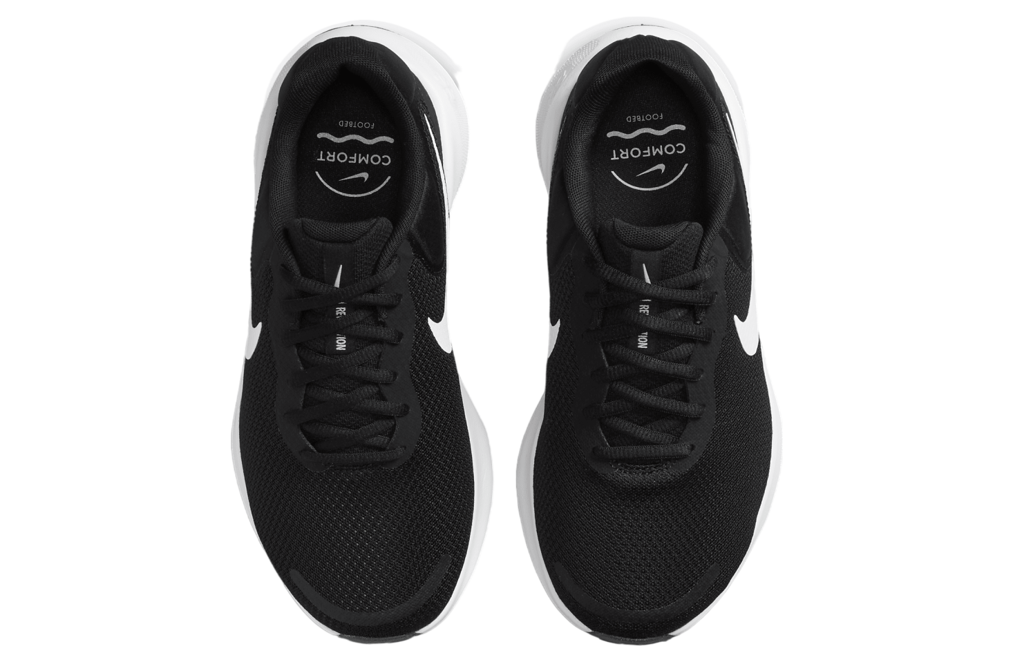 Nike Revolution 7 WMNS Black / White (Extra Wide)