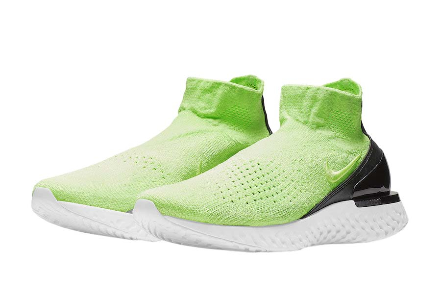 Nike Rise React Flyknit Lime Blast