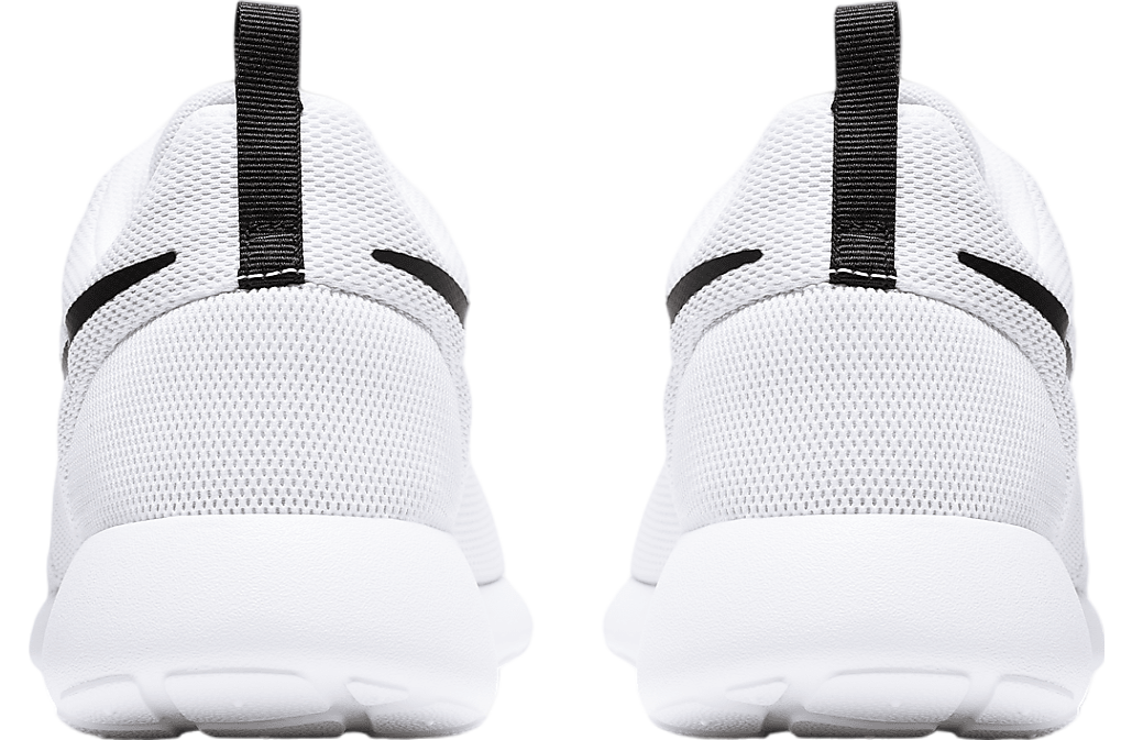 Nike roshes white and black best sale