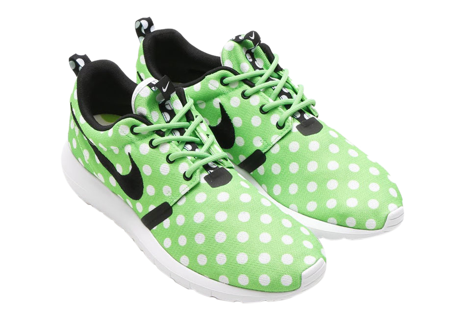 Nike Roshe Run NM Polka Dot Green - Aug 2015 - 810857-300