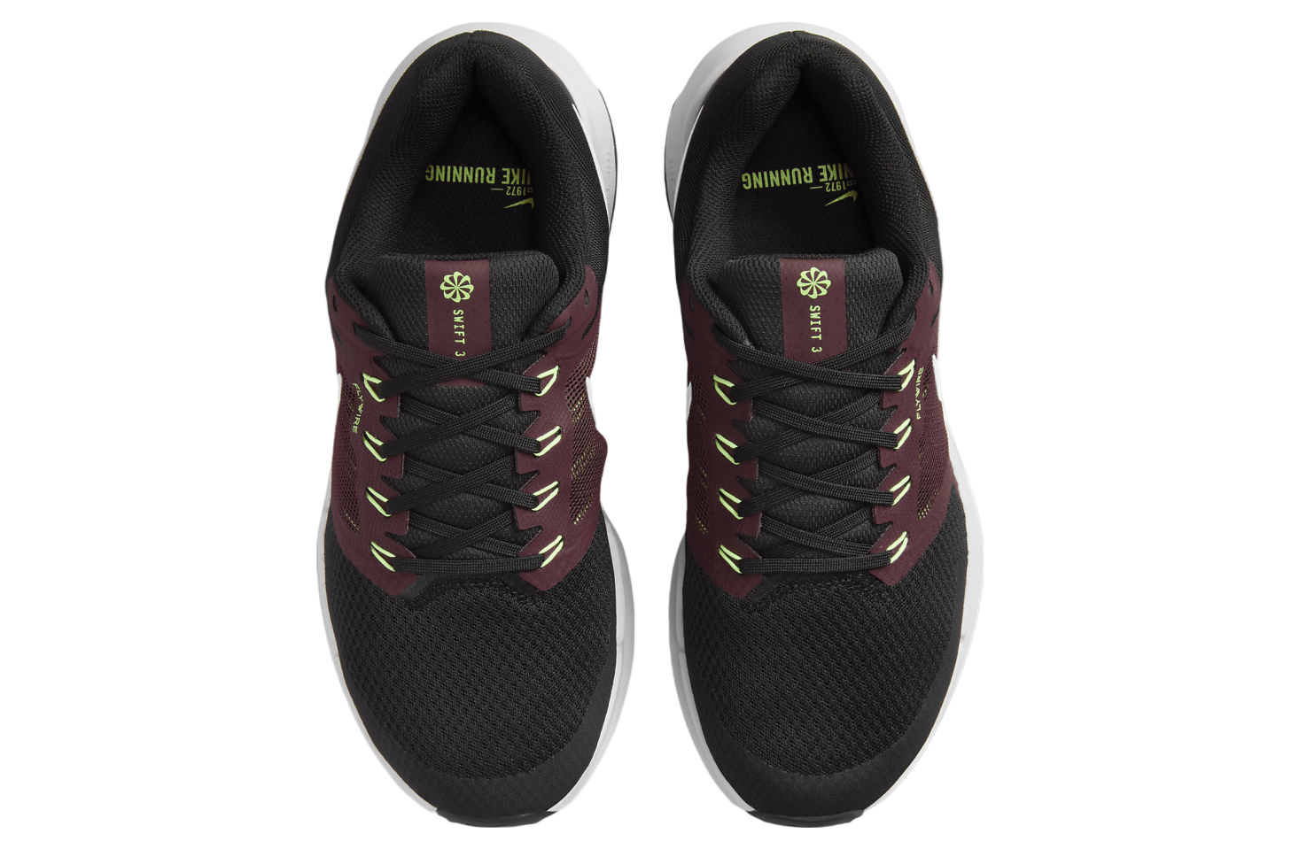 Nike Run Swift 3 Black / Burgundy Crush