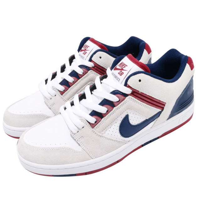 Nike SB Air Force 2 Low White Blue Void AO0300100
