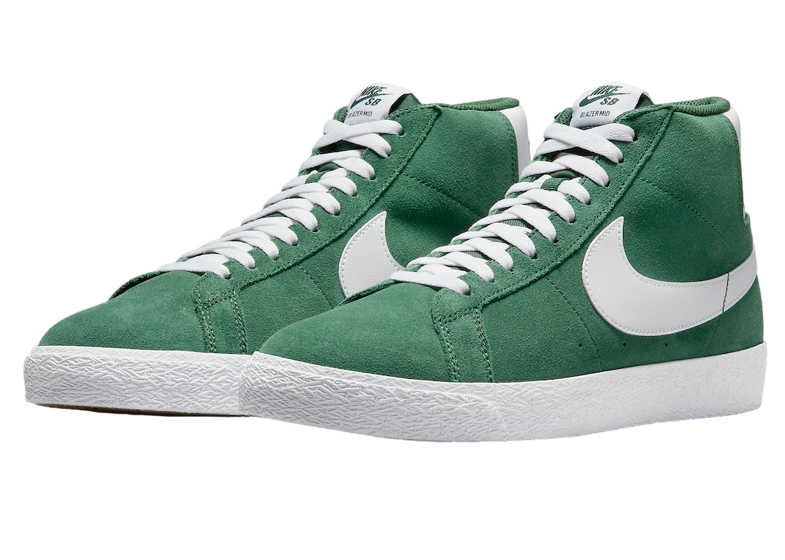 Nike SB Blazer Mid Green Suede