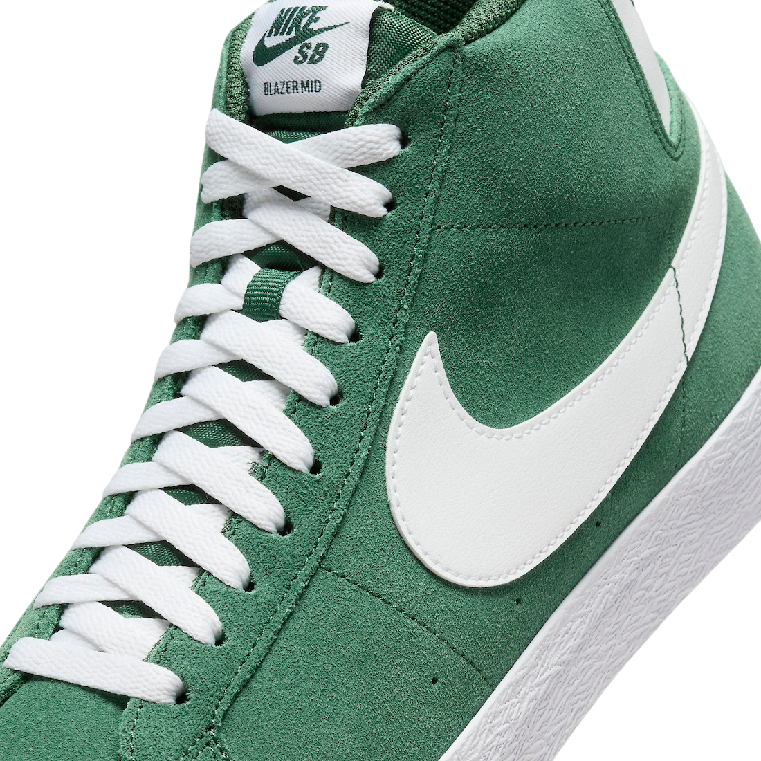 Nike SB Blazer Mid Green Suede