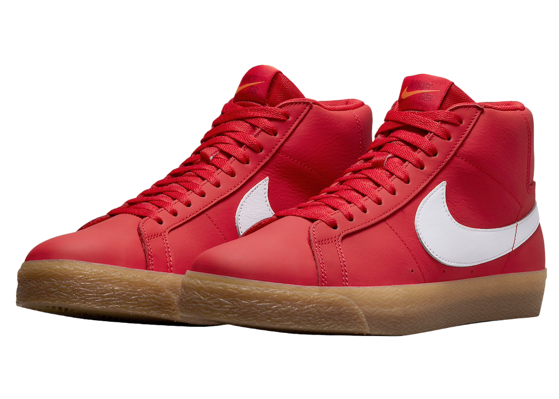 Nike SB Blazer Mid Orange Label Red Gum