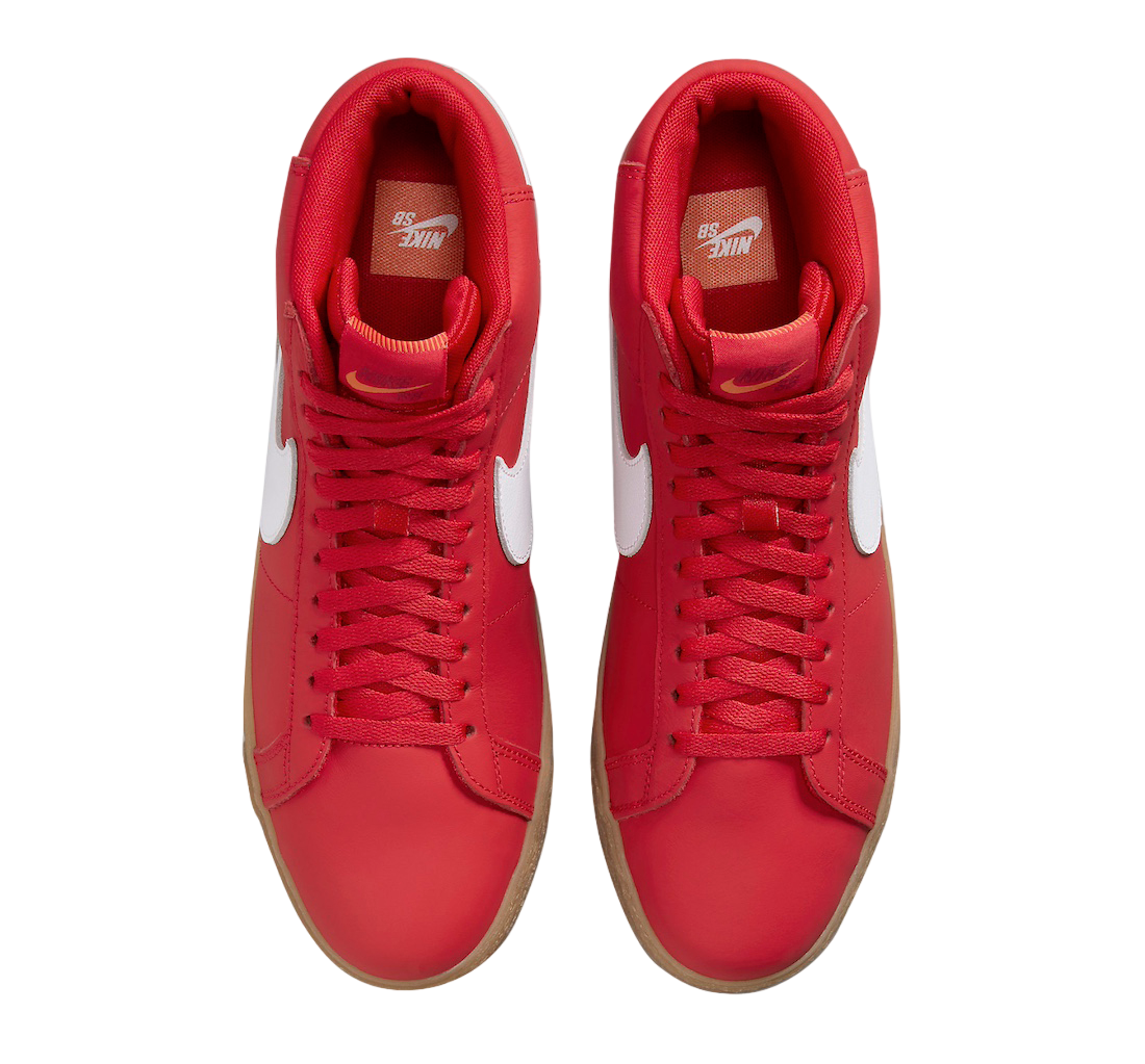 Nike SB Blazer Mid Orange Label Red Gum