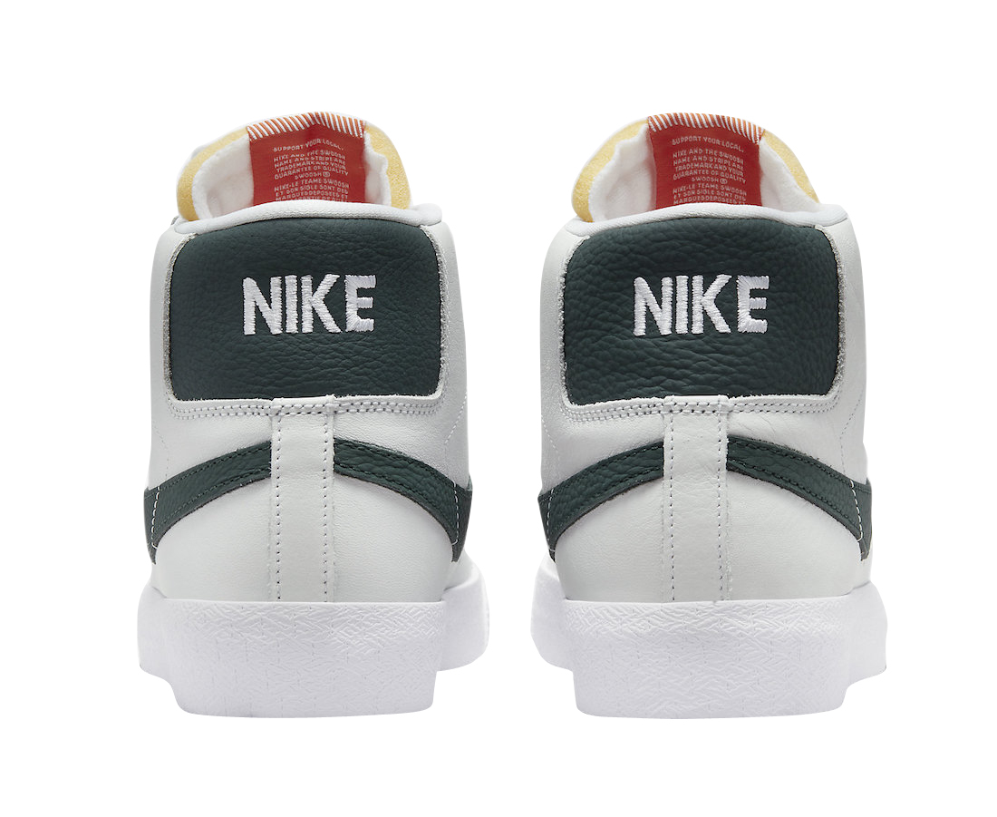 Nike SB Blazer Mid Orange Label White Green DR9092-100