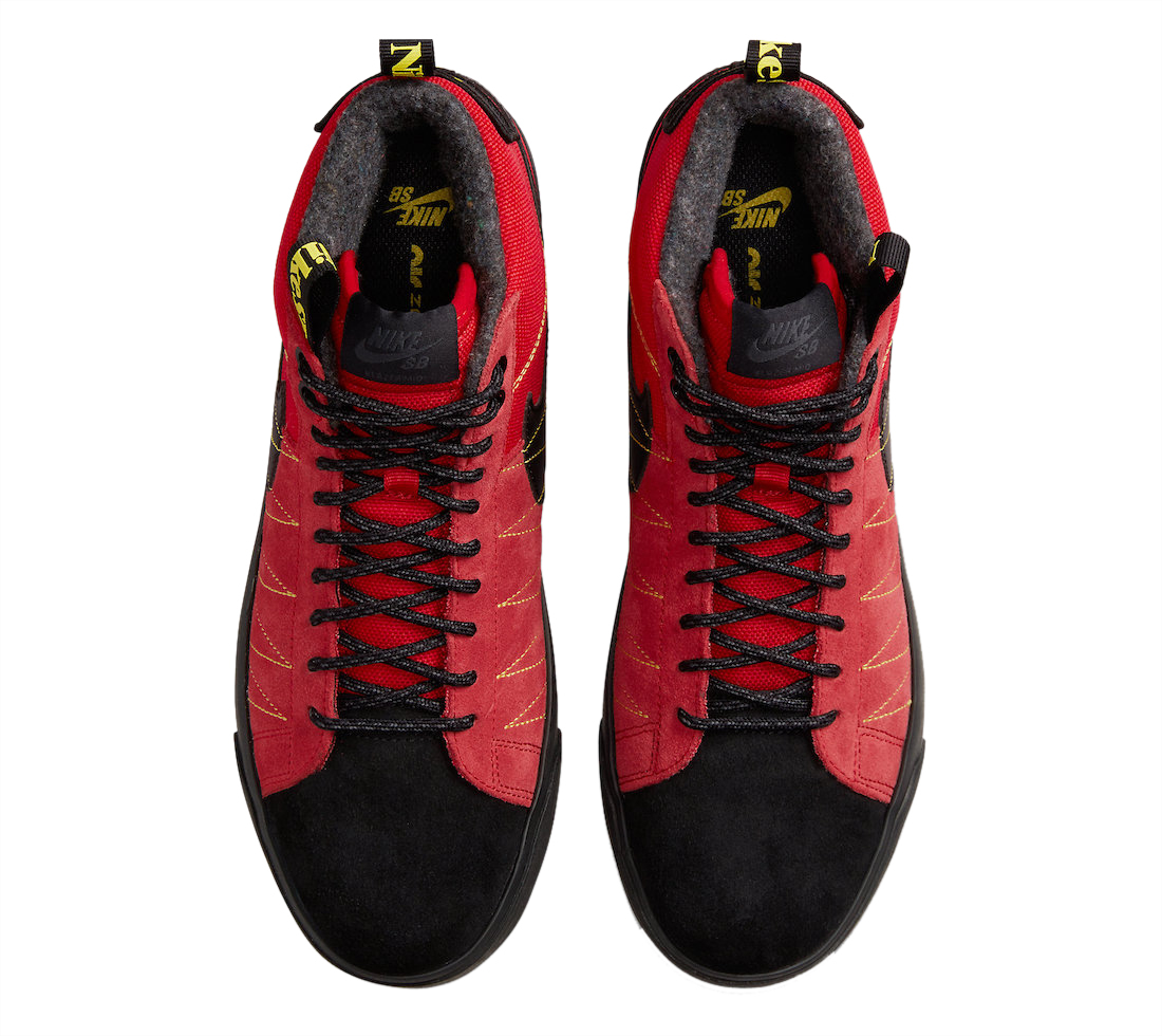 Nike SB Blazer Mid Premium Acclimate Pack Red Black