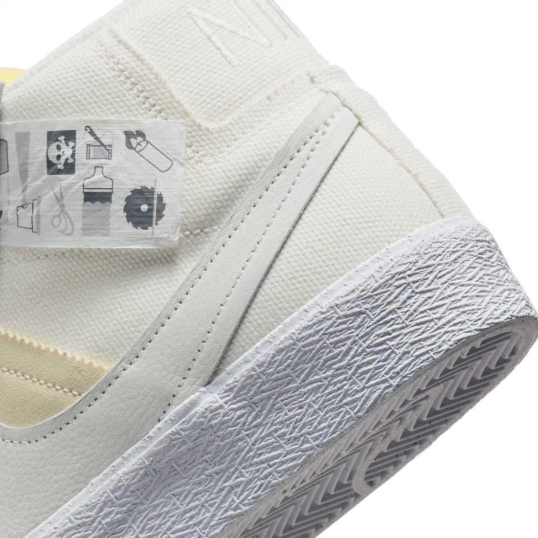 BUY Nike SB Blazer Mid Warning Label | Kixify Marketplace