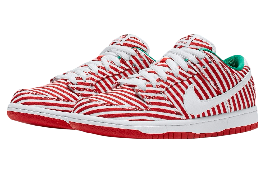 Nike SB Dunk Low Candy Cane Challenge Red / Stadium Green