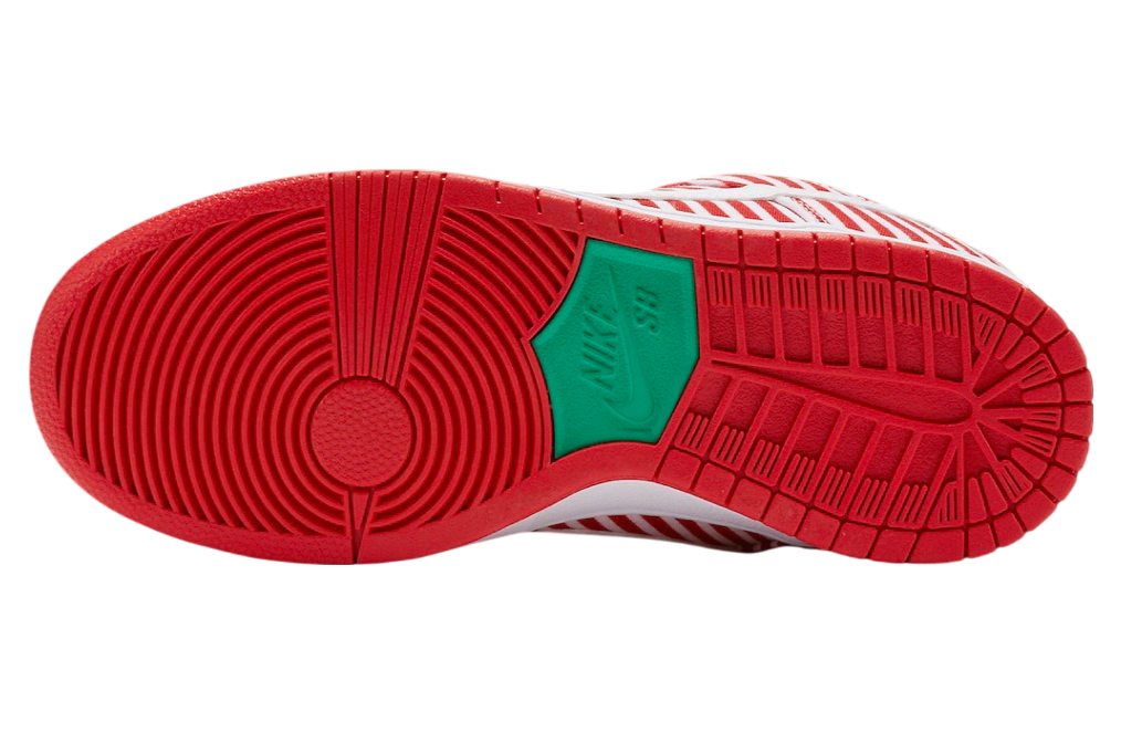 Nike SB Dunk Low Candy Cane Challenge Red / Stadium Green