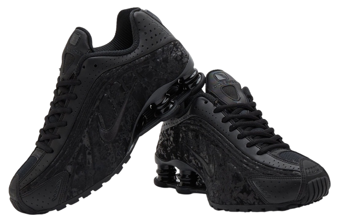 Nike Shox R4 Black Floral WMNS Black / Dark Smoke Grey