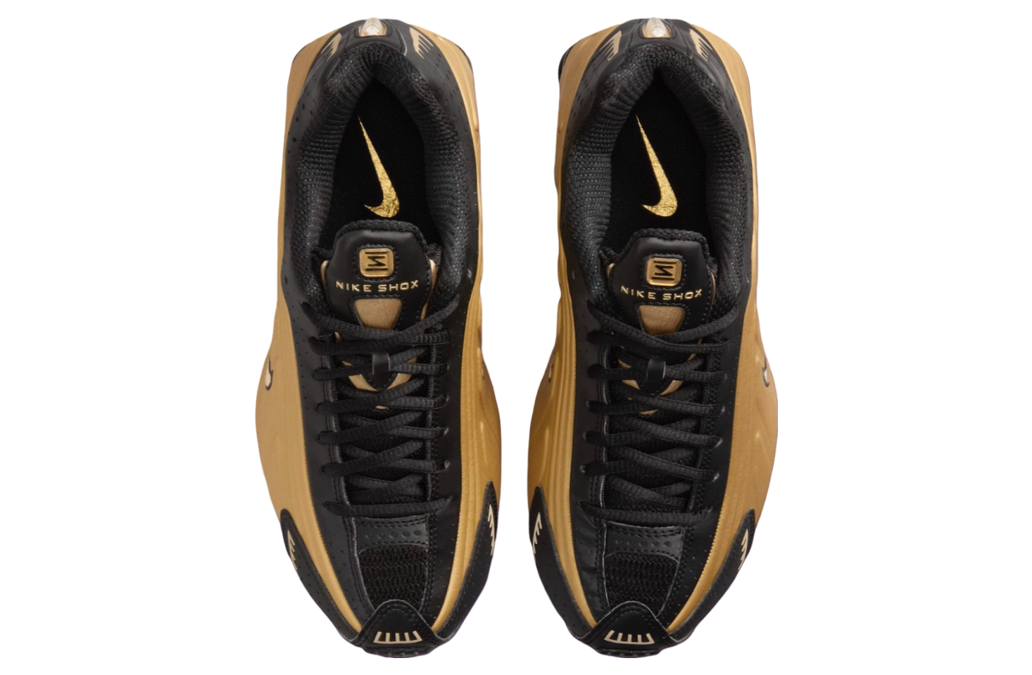 Nike Shox R4 Black / Metallic Gold