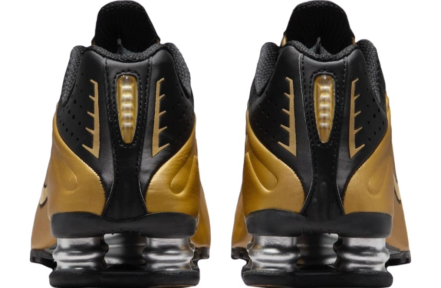 Nike Shox R4 Black / Metallic Gold