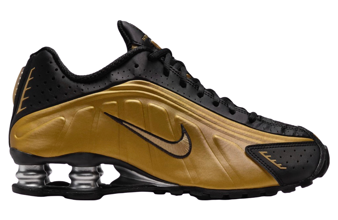 Nike Shox R4 Black / Metallic Gold