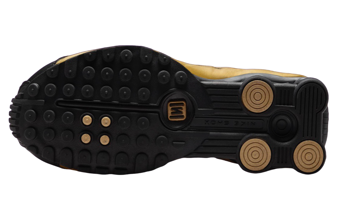 Nike Shox R4 Black / Metallic Gold