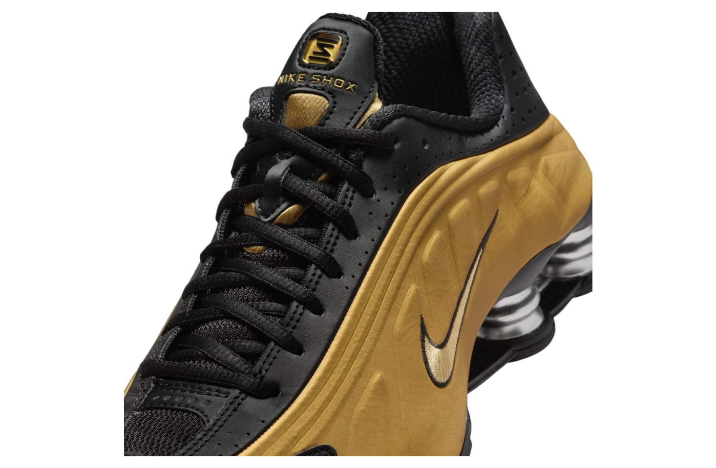 Nike Shox R4 Black / Metallic Gold