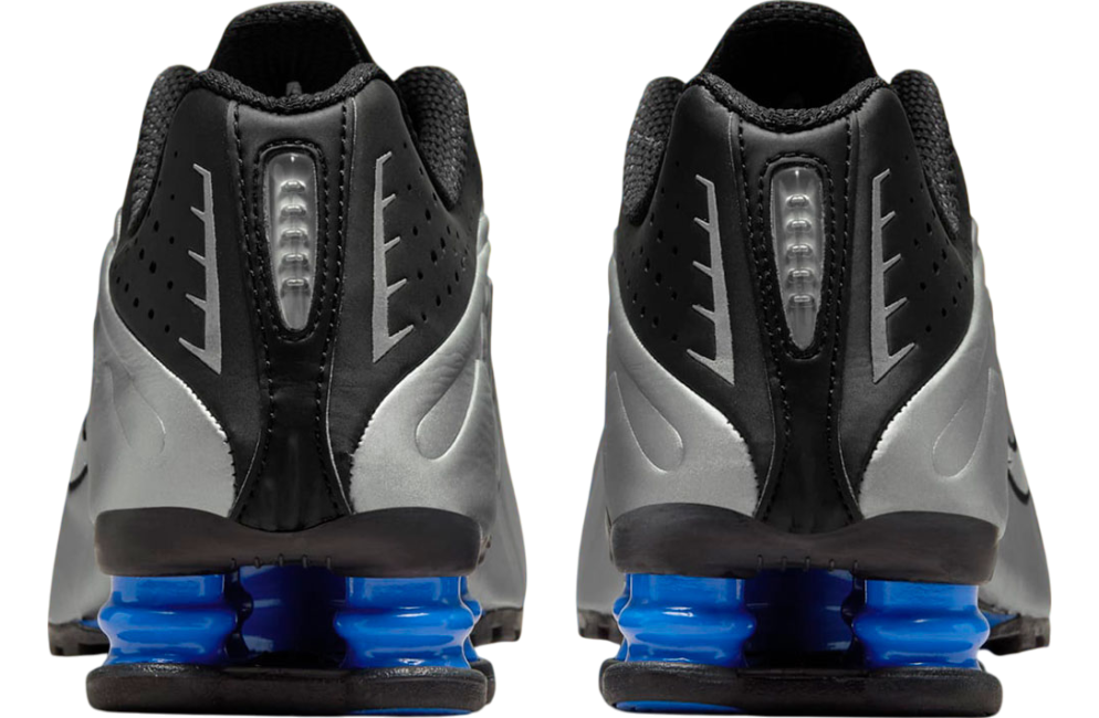 Nike Shox R4 Metallic Silver / Black / Racer Blue