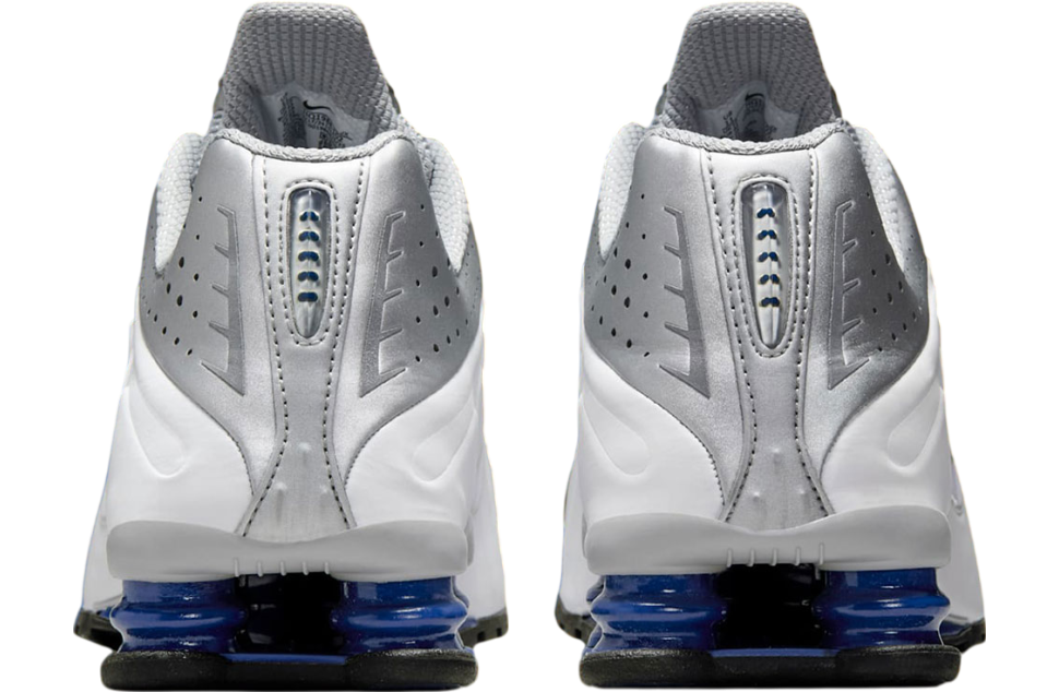 Nike Shox R4 Metallic Silver / Deep Royal Blue