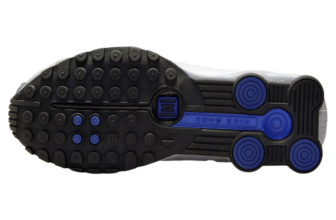 Nike Shox R4 Metallic Silver / Deep Royal Blue