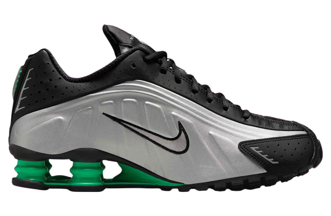 Nike Shox R4 Metallic Silver / Green