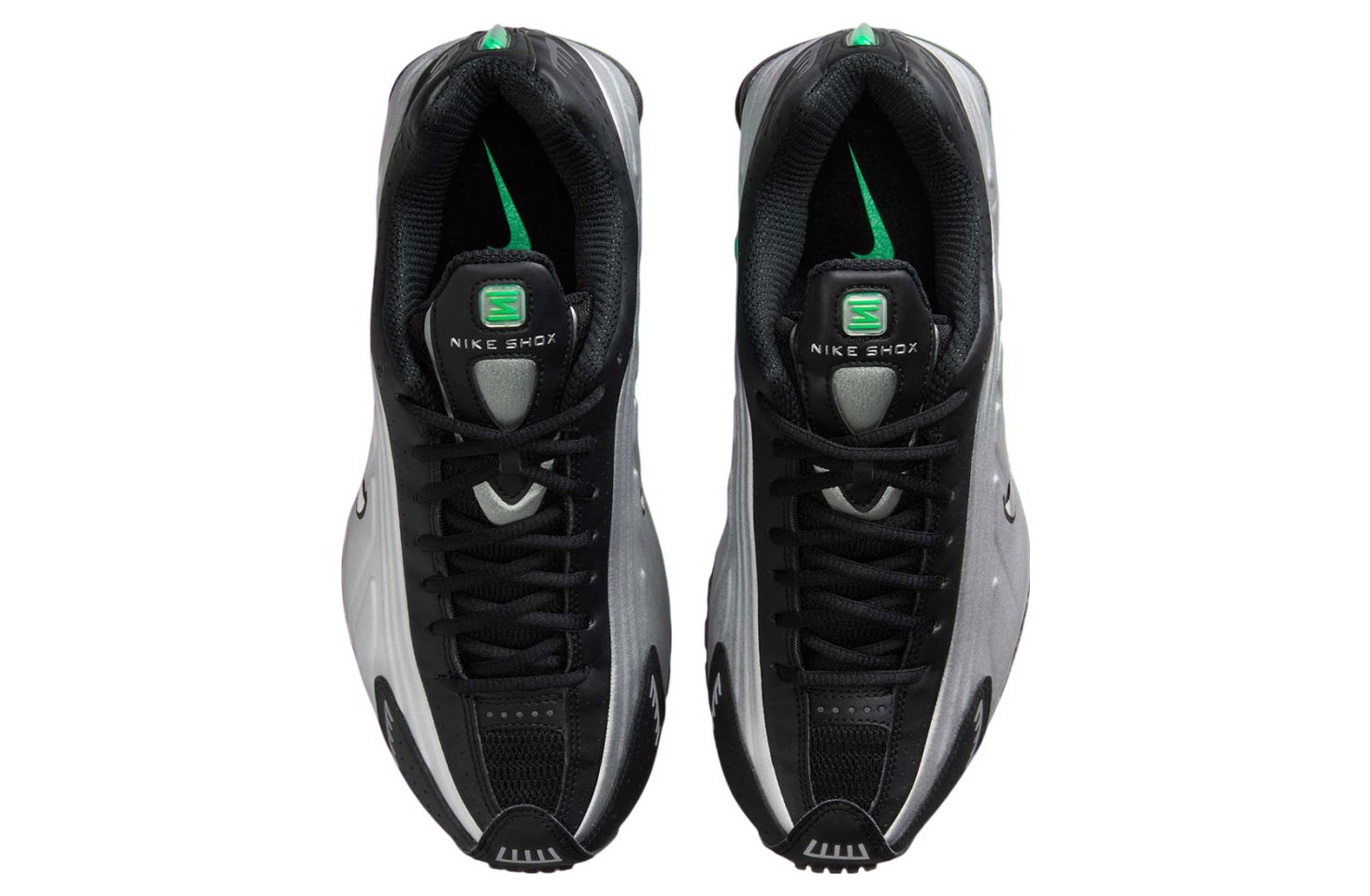 Nike Shox R4 Metallic Silver / Green