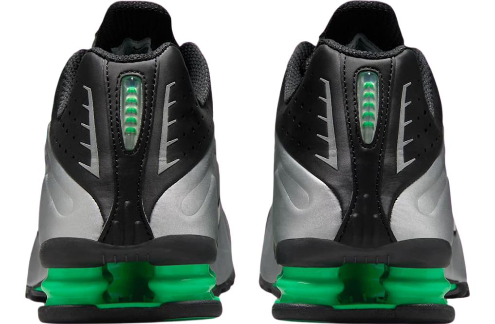Nike Shox R4 Metallic Silver / Green