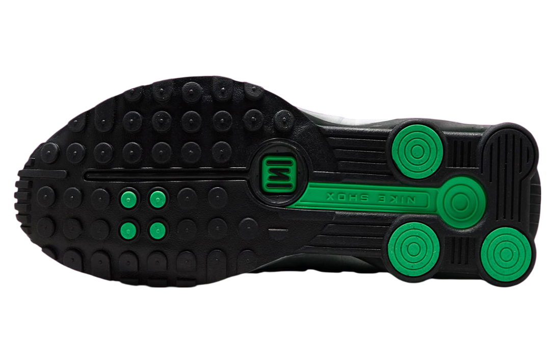 Nike Shox R4 Metallic Silver / Green