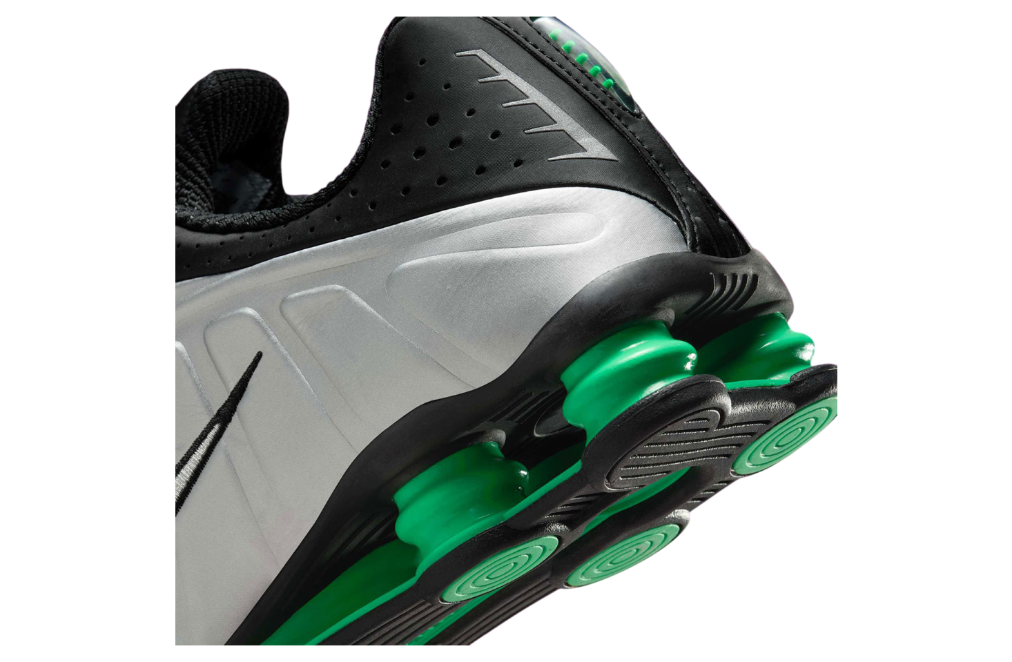 Nike Shox R4 Metallic Silver / Green