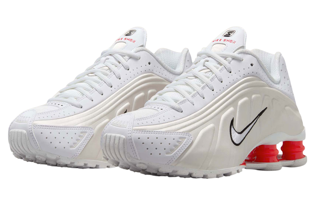 BUY Nike Shox R4 White / Phantom / Picante Red | Kixify
