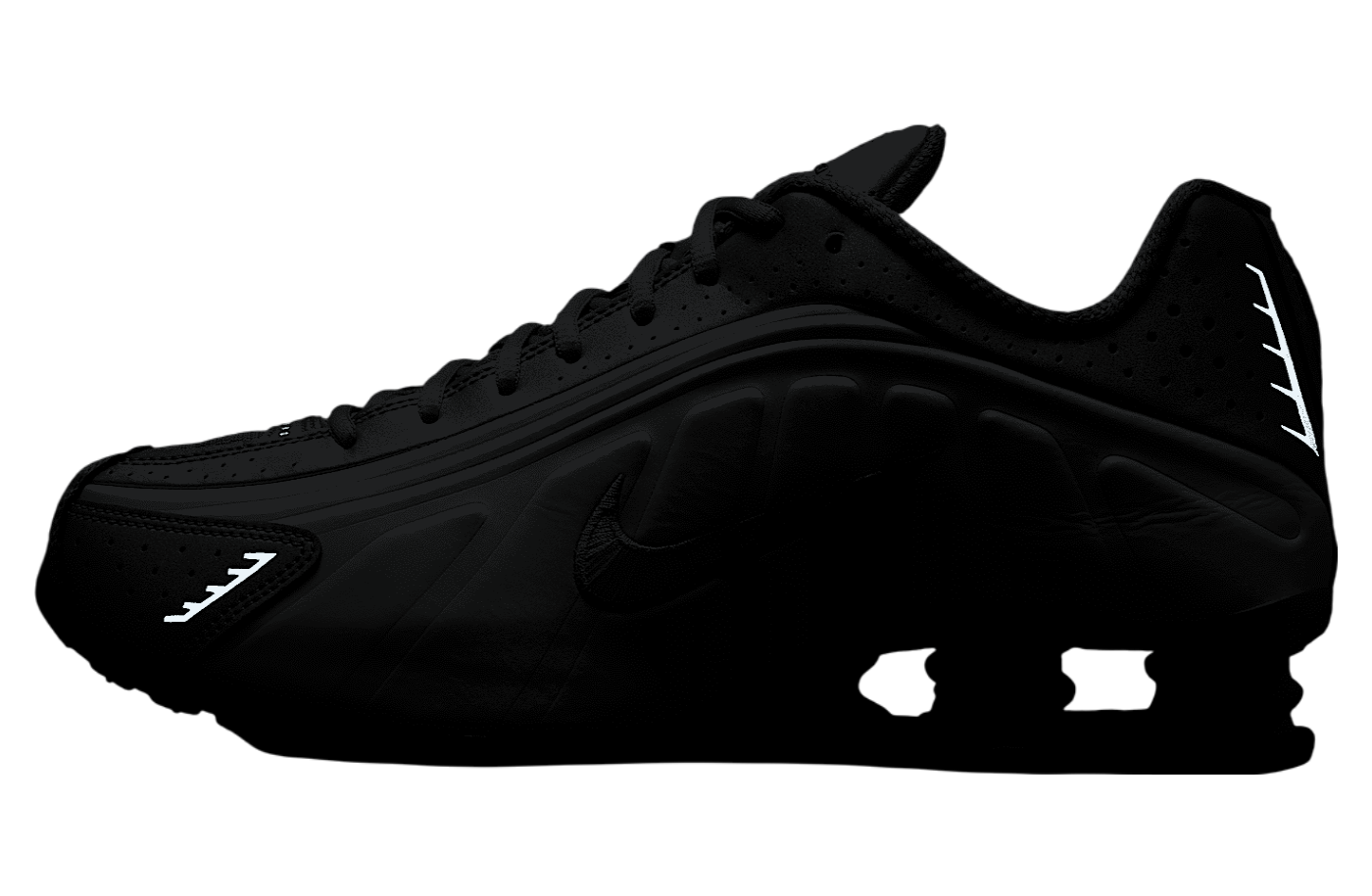 靴 Nike Shox R4 Black Bright Crimson Nike Shox R4 Black Bright Crimson (GS) - CW2626-003 - US