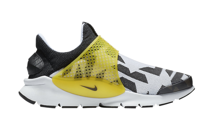 Nike Sock Dart N7 White Varsity Maize