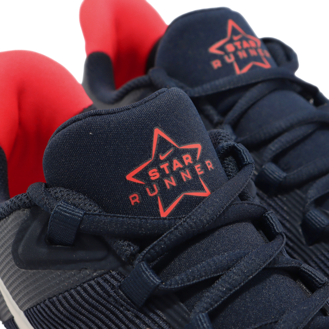 Nike Star Runner 4 GS Dark Obsidian / Bright Crimson