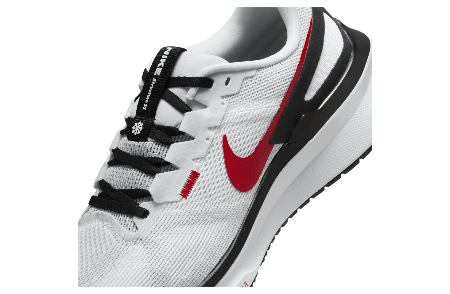 Nike Structure 25 White / Black Fire Red