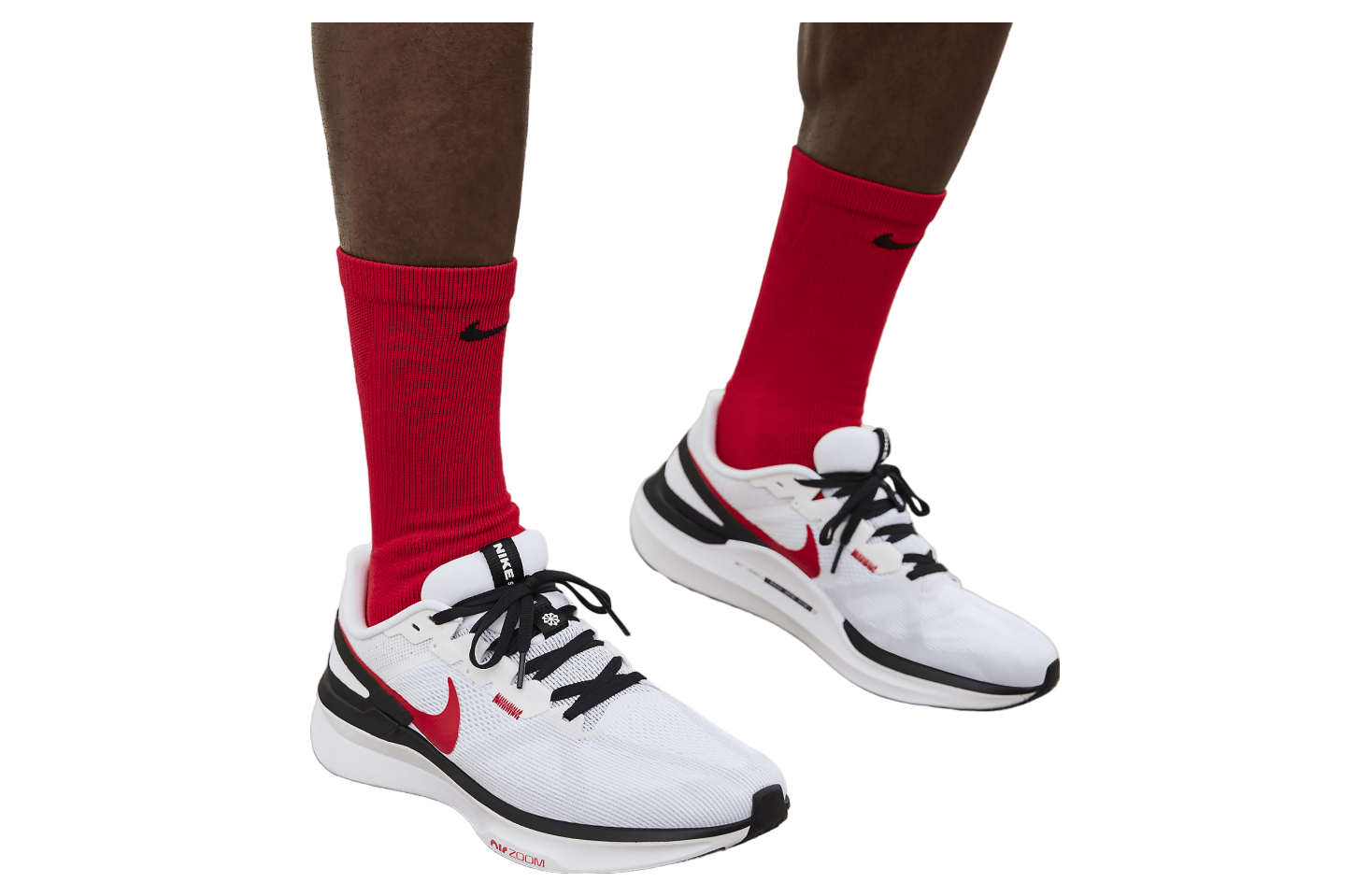 Nike Structure 25 White / Black Fire Red