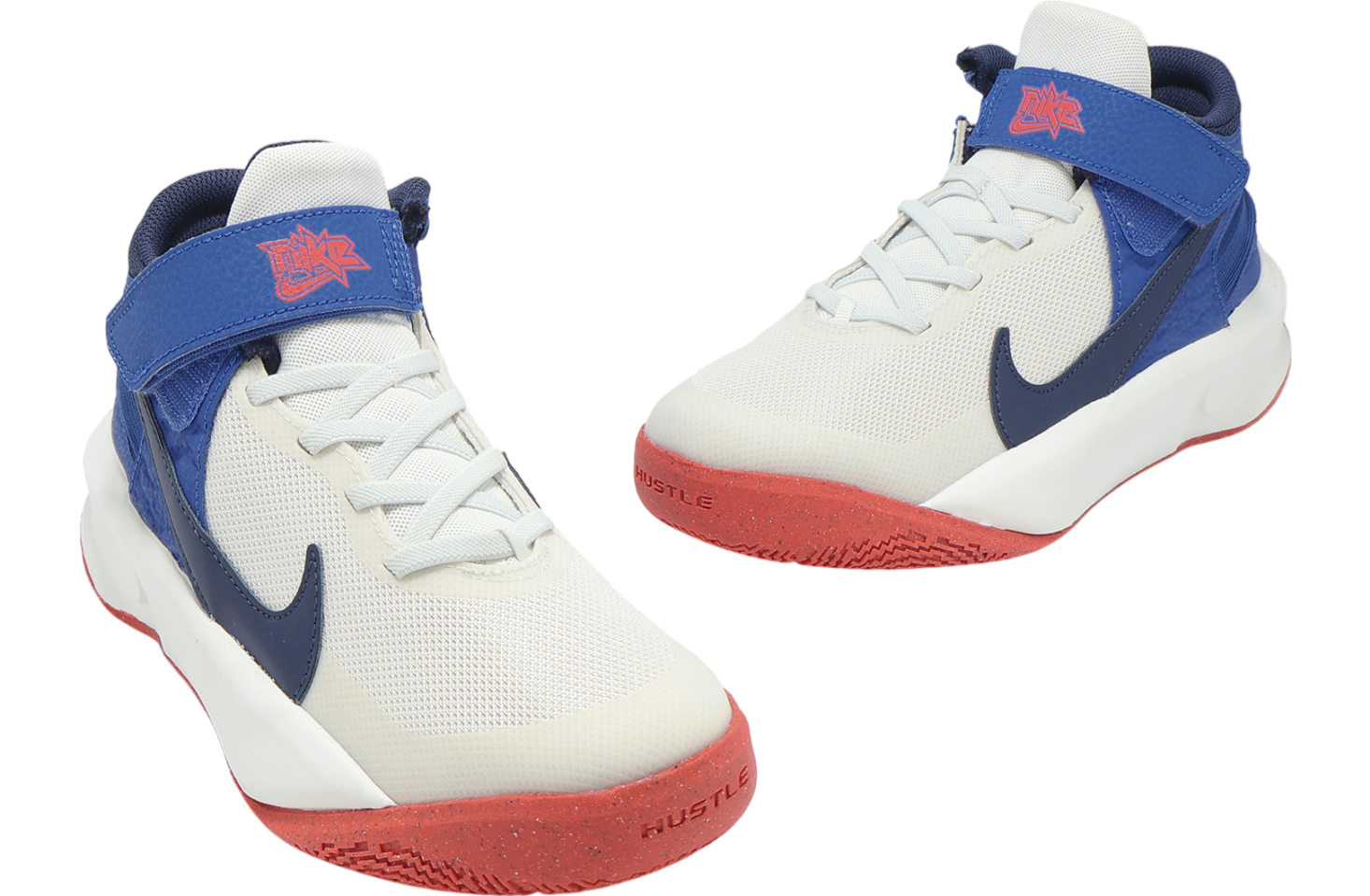 Nike Team Hustle D 10 FlyEase GS Summit White / Midnight Navy