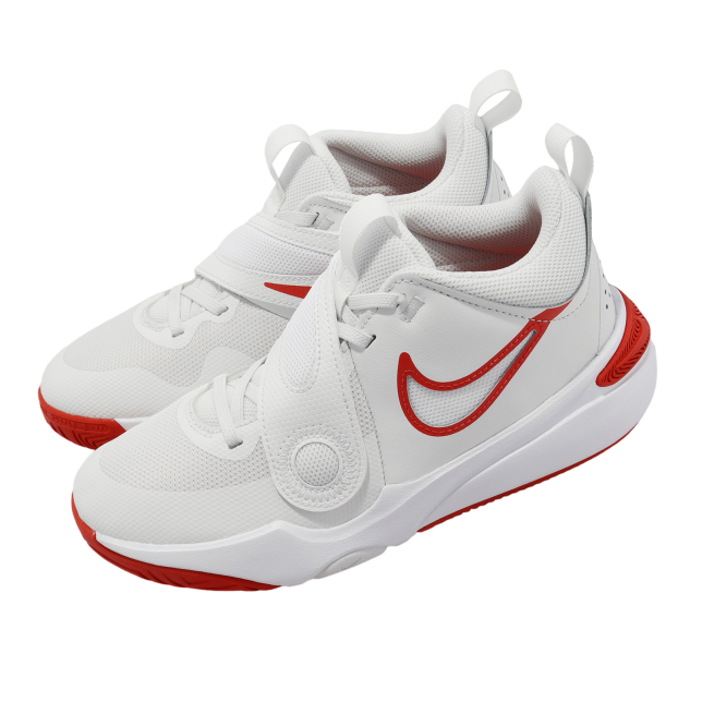 Nike Team Hustle D 11 GS Summit White / Track Red