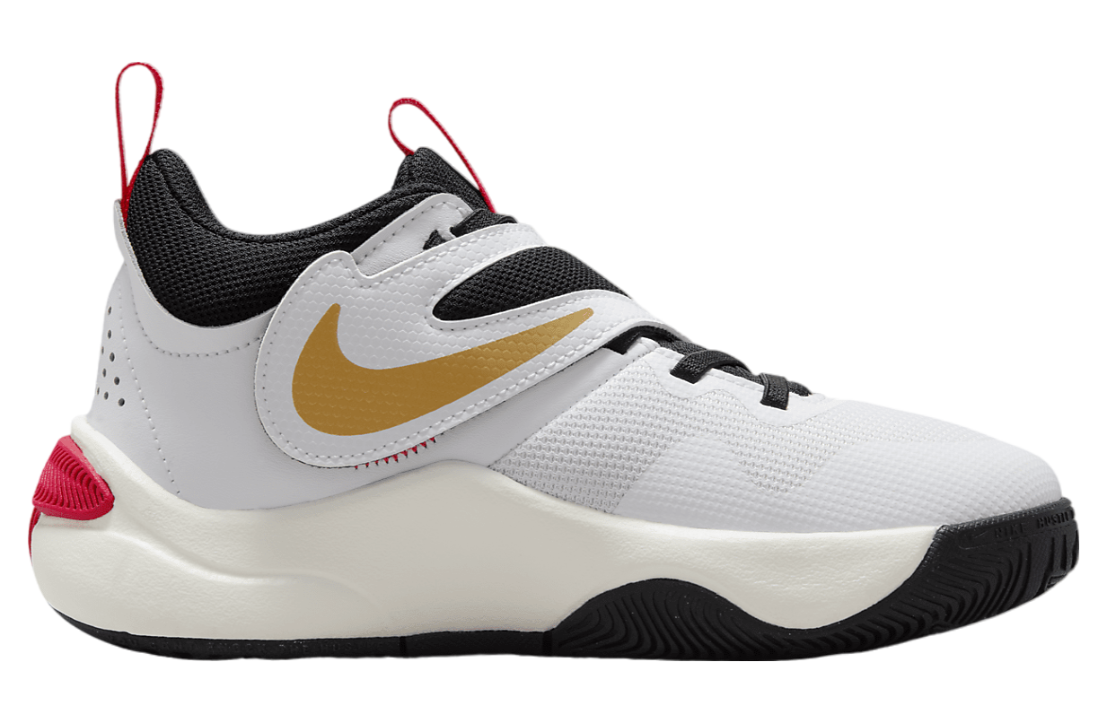 Nike Team Hustle D 11 GS White / Metallic Gold