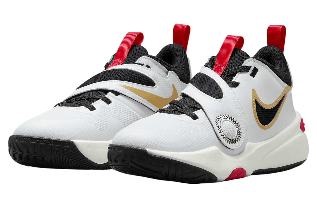 Nike Team Hustle D 11 GS White / Metallic Gold