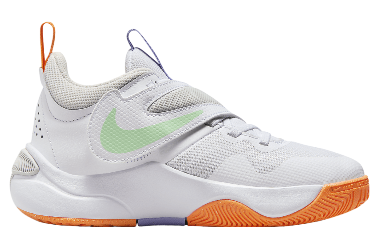 Nike Team Hustle D 11 GS White / Total Orange