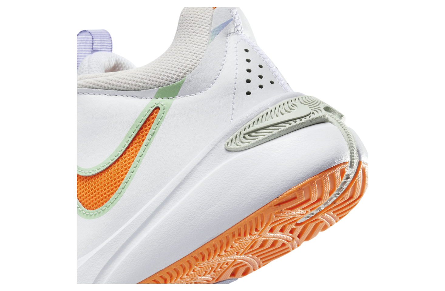 Nike Team Hustle D 11 GS White / Total Orange