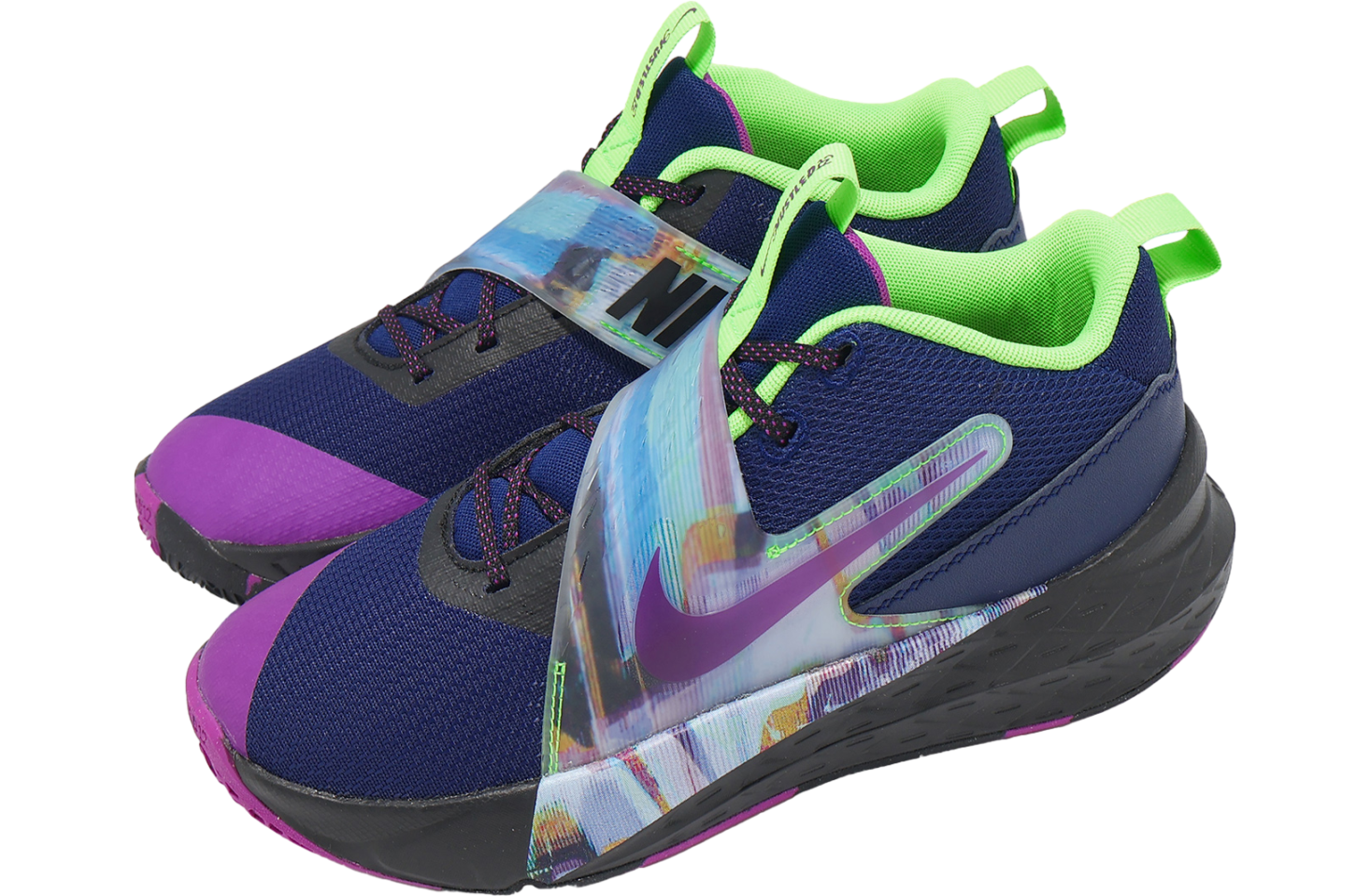 Nike Team Hustle D 12 GS Blue Void / Vivid Purple